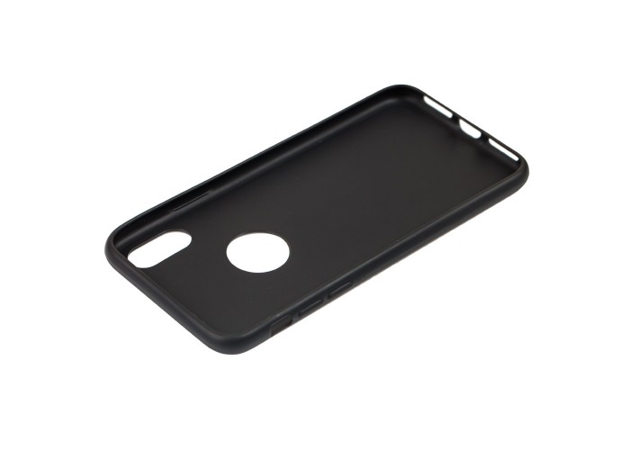 Чехол для iPhone X / Xs Rock II под лого мат черный