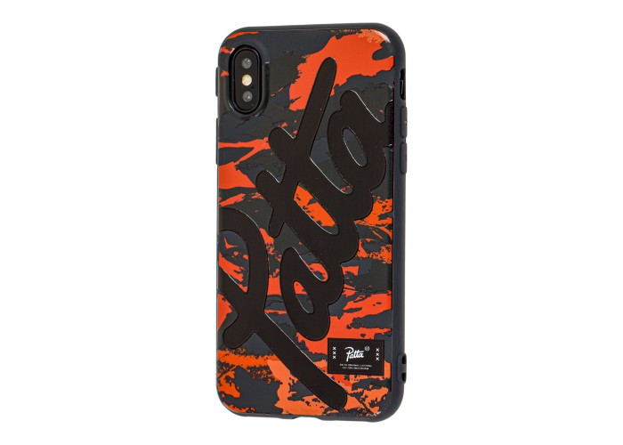 Чехол для iPhone X / Xs Smoothy print черно-красный