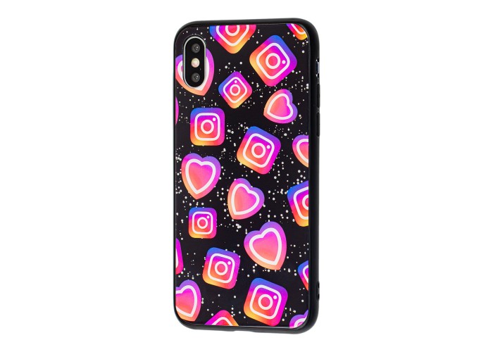 Чехол для iPhone X / Xs glass new 