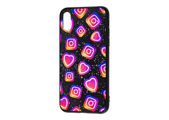 Чехол для iPhone X / Xs glass new 