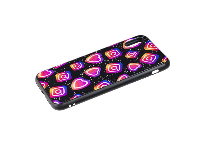 Чехол для iPhone X / Xs glass new 
