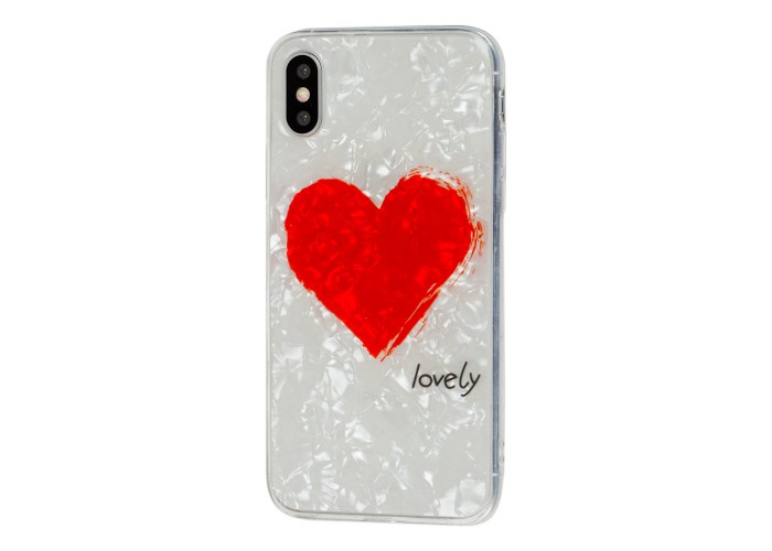 Чехол для iPhone X / Xs мрамор 