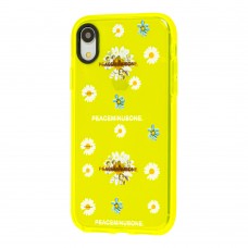 Чехол для iPhone Xr Neon print flowers