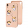 Чехол для iPhone Xr Wave Fancy laika spaceman / pink sand