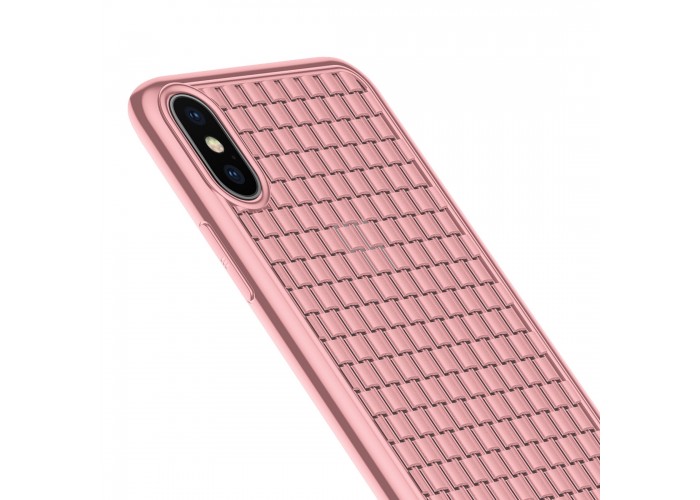 Чехол для iPhone Xs Max Baseus BV Weaving розовый