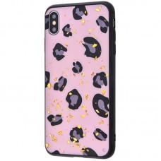 Чехол для iPhone Xs Max Leo Confetti "розовый леопард"