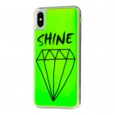 Чехол для iPhone Xs Max "Neon песок" Shine