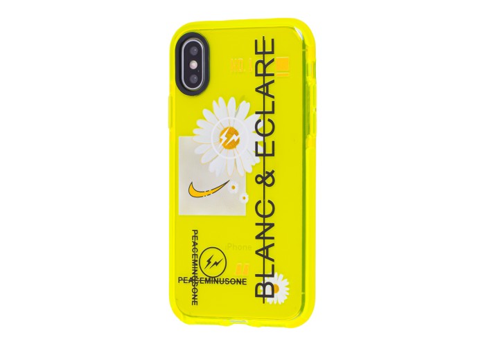 Чехол для iPhone Xs Max Neon print blanc