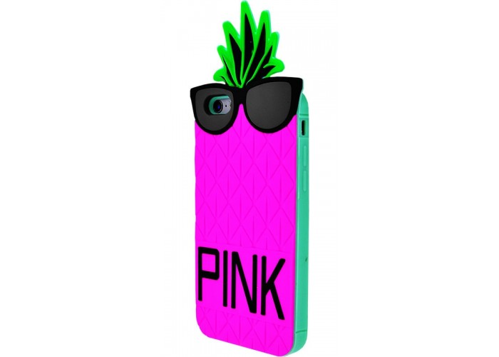 Накладка PINK ананас для iPhone 6 розовая