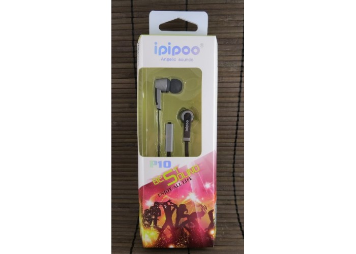 Наушники ipipoo ip-AP10 Black/Grey (+mic)