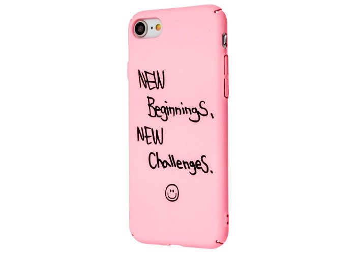 Чехол Daring для iPhone 7 / 8 матовое покрытие розовый new