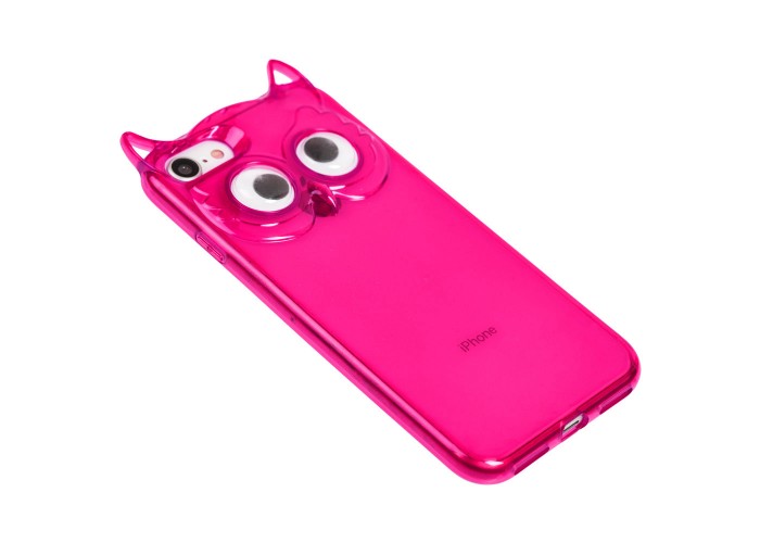 Чехол Disney для iPhone 7 / 8 сова розовый