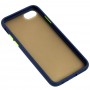 Чехол LikGus Maxshield для iPhone 6 / 7 / 8 матовый синий / салатовй