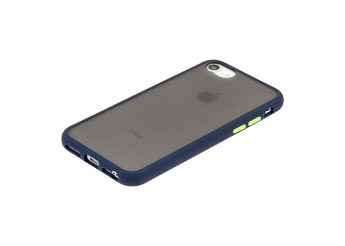 Чехол LikGus Maxshield для iPhone 6 / 7 / 8 матовый синий / салатовй