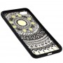 Чехол Luoya Flowers для iPhone 7 Plus / 8 Plus узор черно желтый