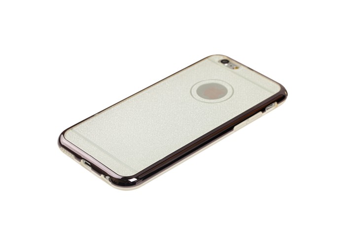 Чехол бампер для iPhone 6 с блесткой черный