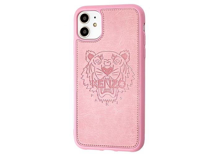Чехол для iPhone 11 Kenzo leather розовый