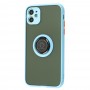 Чехол для iPhone 11 LikGus Edging Ring бирюзовый