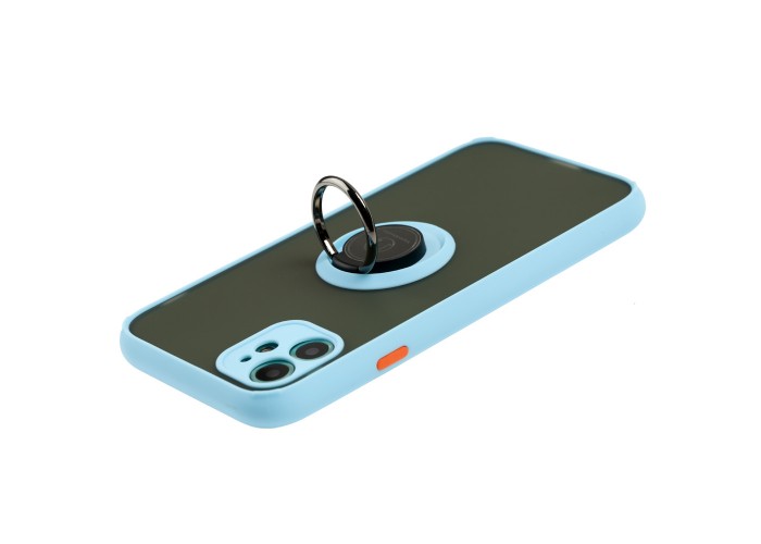 Чехол для iPhone 11 LikGus Edging Ring бирюзовый