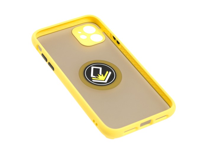 Чехол для iPhone 11 LikGus Edging Ring желтый