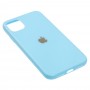 Чехол для iPhone 11 New glass синий