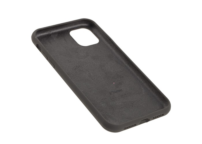 Чехол для iPhone 11 Silicone Full light olive / серый