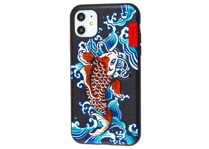 Чехол для iPhone 11 SkinArma case Showa series синий