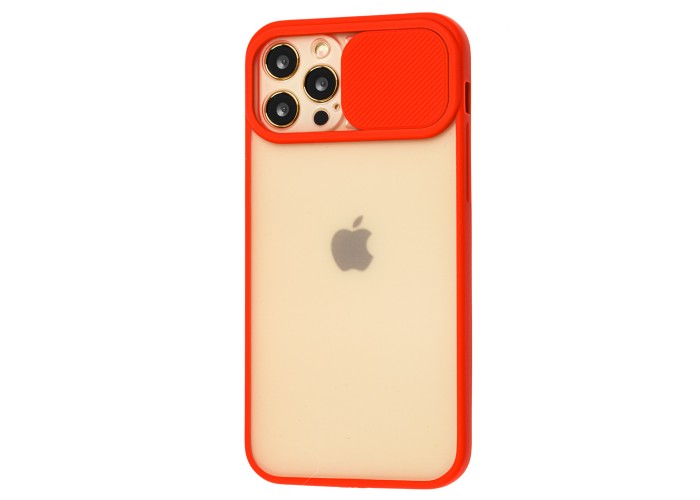 Чехол для iPhone 12 Pro LikGus Camshield camera protect красный