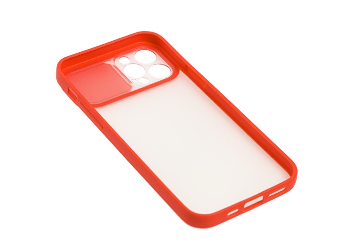 Чехол для iPhone 12 Pro LikGus Camshield camera protect красный