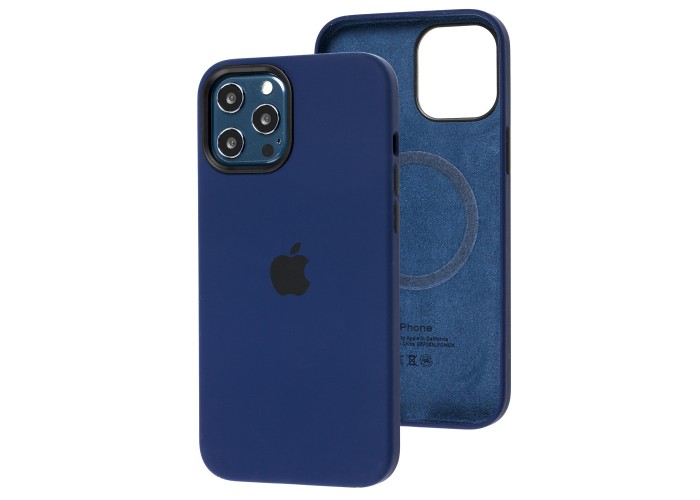 Чехол для iPhone 12 Pro Max MagSafe Silicone Full Size deep navy