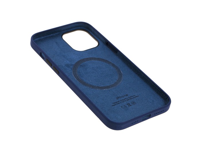 Чехол для iPhone 12 Pro Max MagSafe Silicone Full Size deep navy