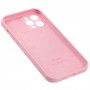 Чехол для iPhone 12 Pro Max Silicone Slim Full camera light pink