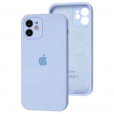 Чехол для iPhone 12 Silicone Slim Full camera lilac