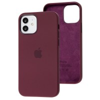 Чехол для iPhone 12 / 12 Pro Full Silicone case plum