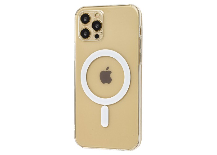 Чехол для iPhone 12 / 12 Pro MagSafe Silicone Size прозрачный