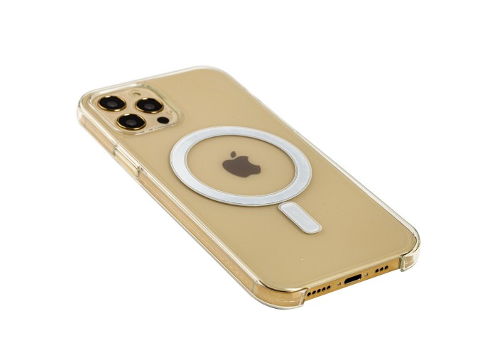 Чехол для iPhone 12 / 12 Pro MagSafe Silicone Size прозрачный