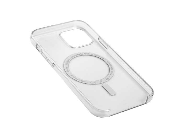 Чехол для iPhone 12 / 12 Pro MagSafe Silicone Size прозрачный
