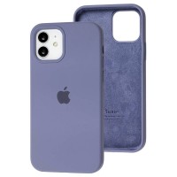 Чехол для iPhone 12 / 12 Pro Silicone Full серый / lavender gray