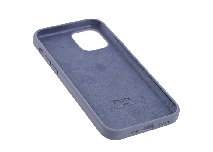 Чехол для iPhone 12 / 12 Pro Silicone Full серый / lavender gray