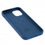 Чехол для iPhone 12 / 12 Pro Silicone Full синий / navy blue
