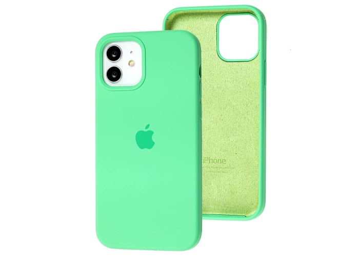 Чехол для iPhone 12 / 12 Pro Silicone Full зеленый / spearmint