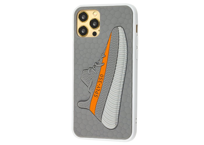 Чехол для iPhone 12 / 12 Pro Sneakers Brand yeezy 350 серый