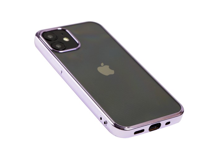 Чехол для iPhone 12 mini Glossy edging сиреневый