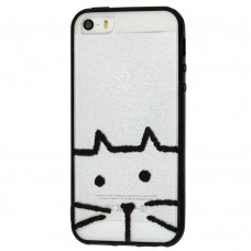 Чехол для iPhone 5 Minimal print "кот"