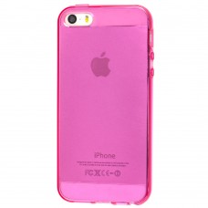 Чехол для iPhone 5 силиконовый розовый