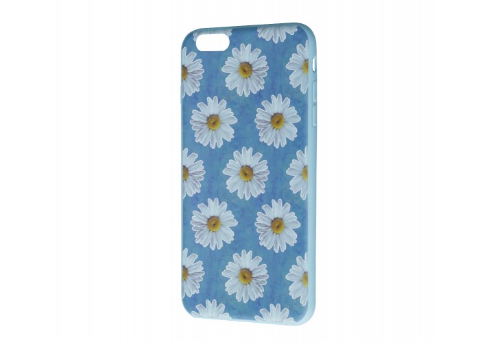 Чехол для iPhone 6 Plus TPU Glossy Side голубой
