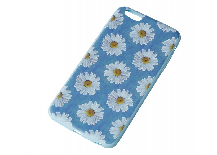 Чехол для iPhone 6 Plus TPU Glossy Side голубой