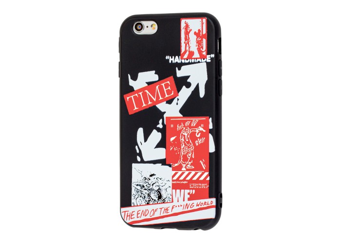 Чехол для iPhone 6 / 6s Smoothy print off-white time