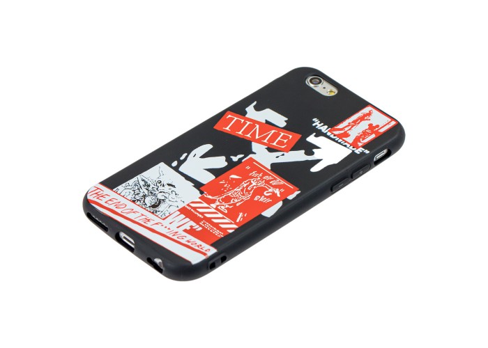Чехол для iPhone 6 / 6s Smoothy print off-white time