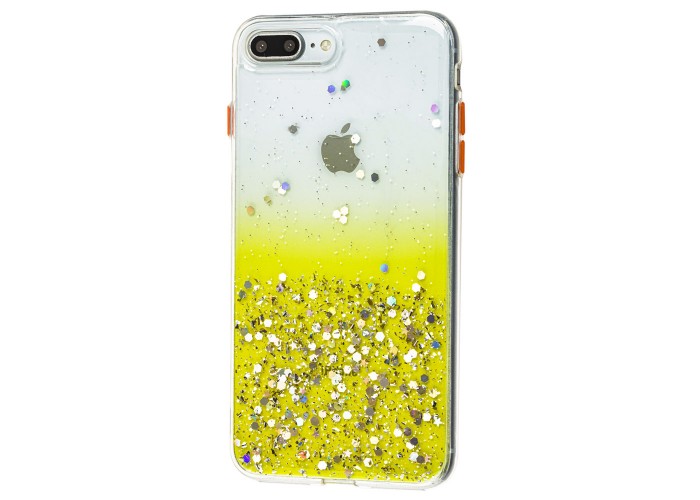 Чехол для iPhone 7 Plus / 8 Plus Glitter Bling желтый